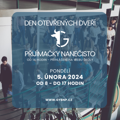 Den otevřených dveří a přijímačky nanečisto