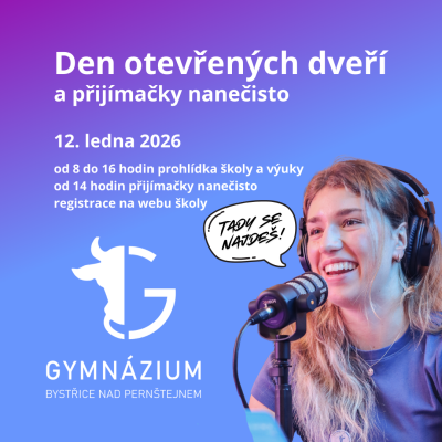 Den otevřených dveří a přijímačky nanečisto
